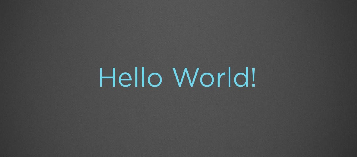 Hello, World!